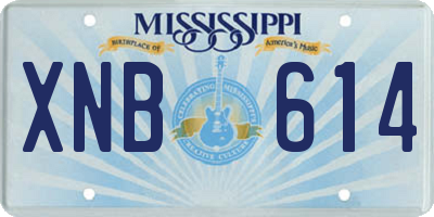 MS license plate XNB614
