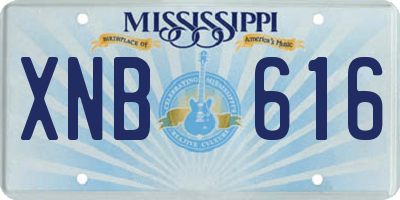 MS license plate XNB616
