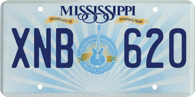 MS license plate XNB620