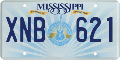 MS license plate XNB621