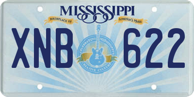 MS license plate XNB622