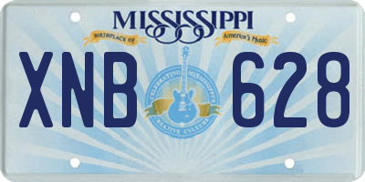 MS license plate XNB628