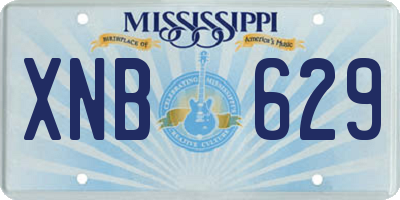 MS license plate XNB629