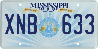 MS license plate XNB633