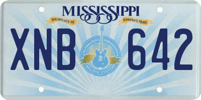 MS license plate XNB642
