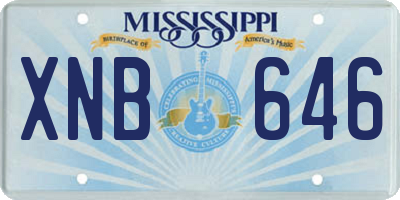 MS license plate XNB646