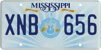 MS license plate XNB656