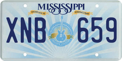 MS license plate XNB659
