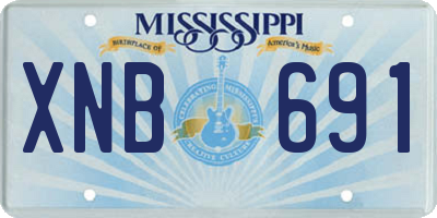 MS license plate XNB691