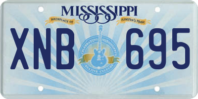 MS license plate XNB695