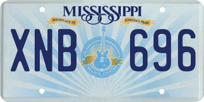 MS license plate XNB696