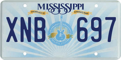 MS license plate XNB697