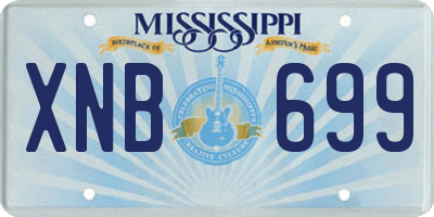 MS license plate XNB699