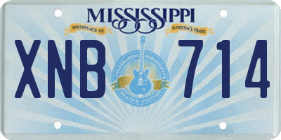 MS license plate XNB714