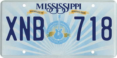 MS license plate XNB718