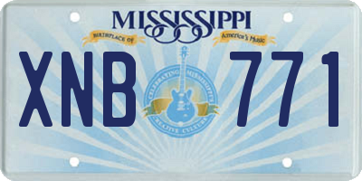 MS license plate XNB771