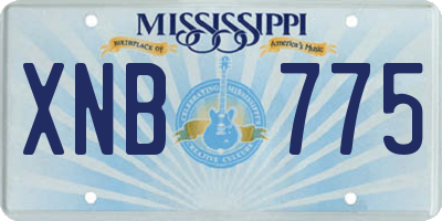 MS license plate XNB775