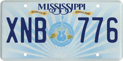 MS license plate XNB776