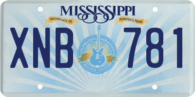 MS license plate XNB781