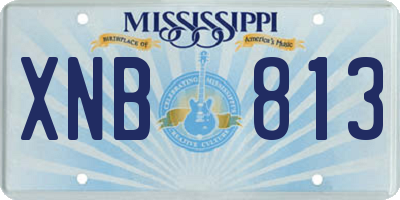 MS license plate XNB813