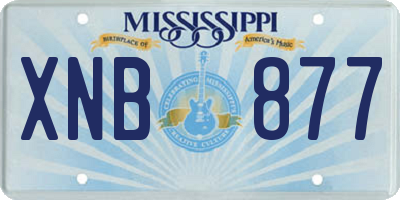 MS license plate XNB877