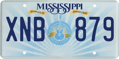 MS license plate XNB879
