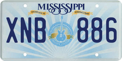 MS license plate XNB886