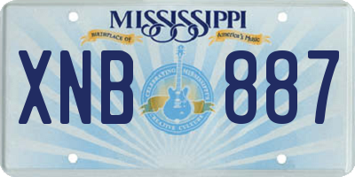 MS license plate XNB887