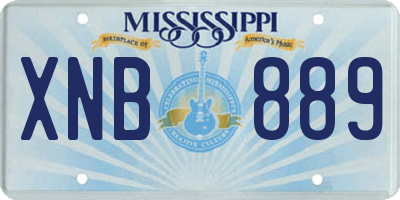 MS license plate XNB889