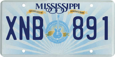 MS license plate XNB891