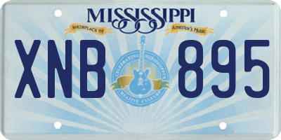 MS license plate XNB895