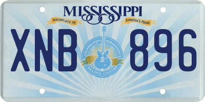 MS license plate XNB896