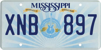 MS license plate XNB897