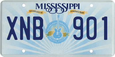 MS license plate XNB901