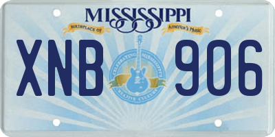 MS license plate XNB906