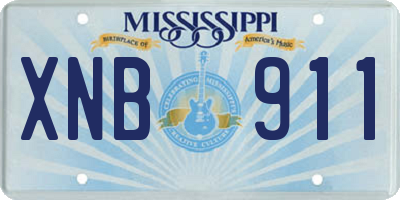 MS license plate XNB911