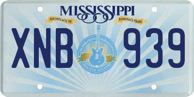MS license plate XNB939