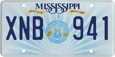 MS license plate XNB941