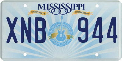 MS license plate XNB944