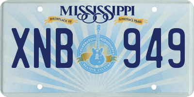 MS license plate XNB949