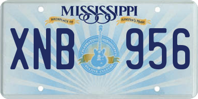 MS license plate XNB956