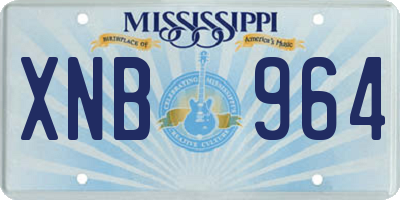 MS license plate XNB964