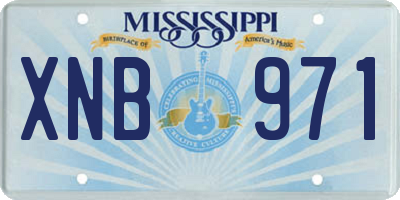 MS license plate XNB971