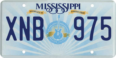 MS license plate XNB975