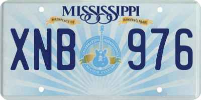 MS license plate XNB976