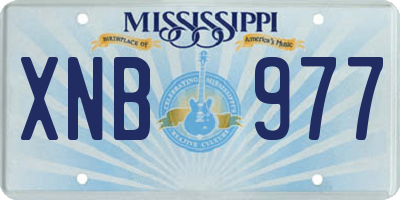 MS license plate XNB977
