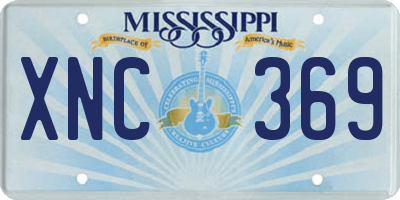 MS license plate XNC369