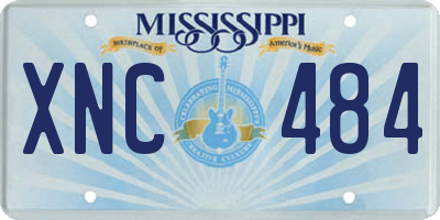 MS license plate XNC484