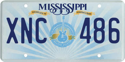 MS license plate XNC486
