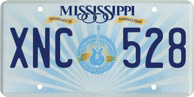 MS license plate XNC528